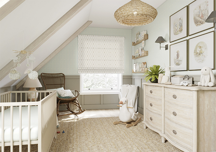 Puddle Down, Trellis Down - Roman Blind - Image 6